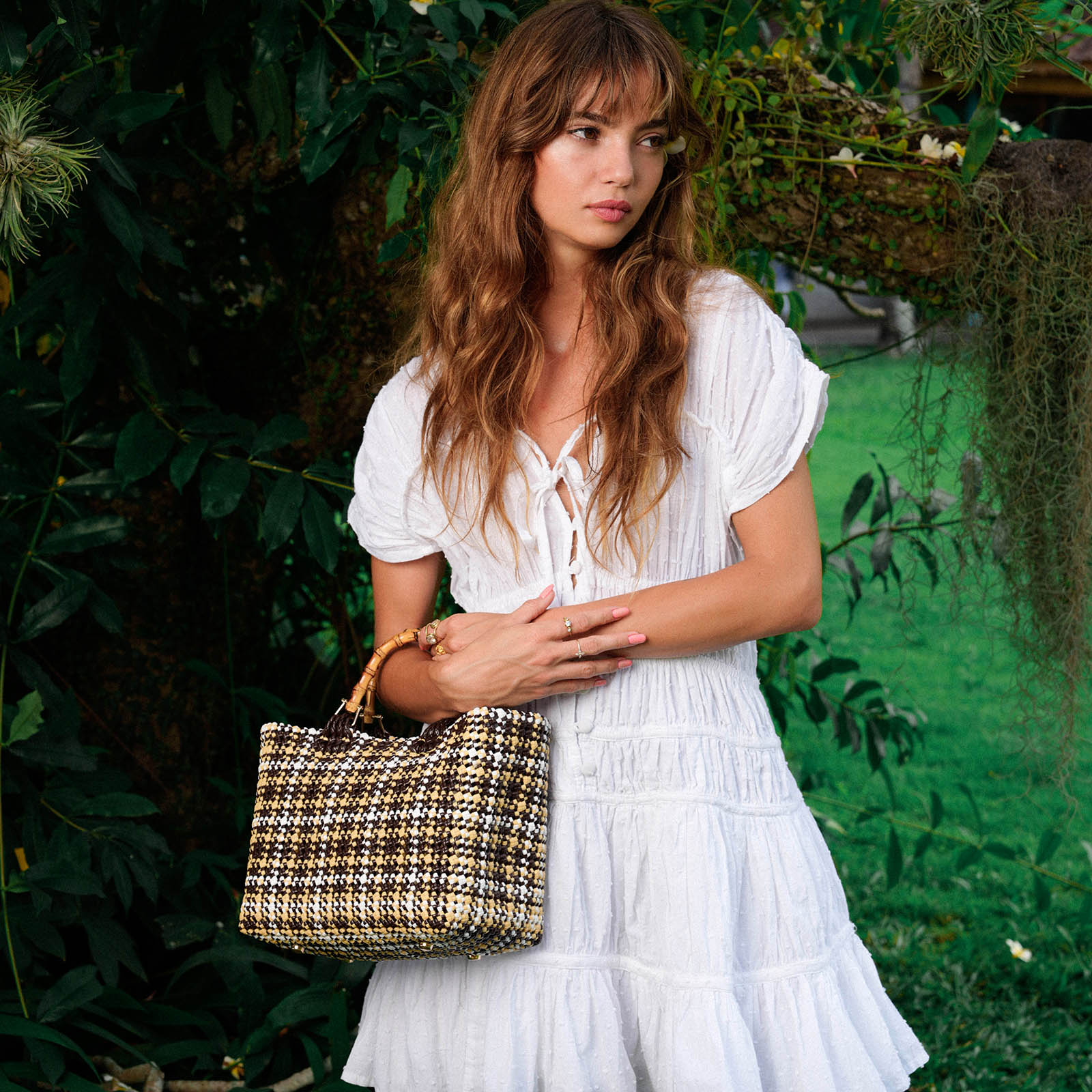 Evening In Monaco - Mini Ruffle Dress White