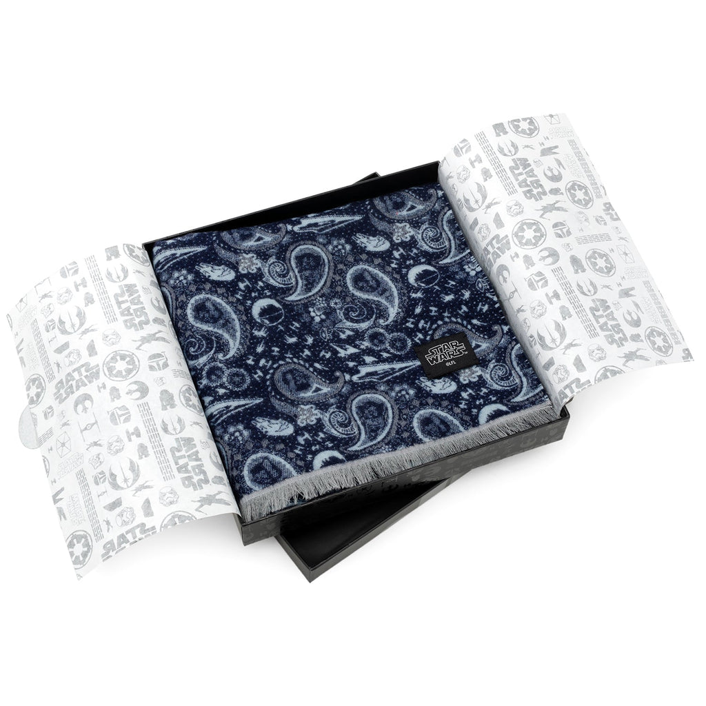 Star Wars Darth Vader Blue and Gray Paisley Scarf