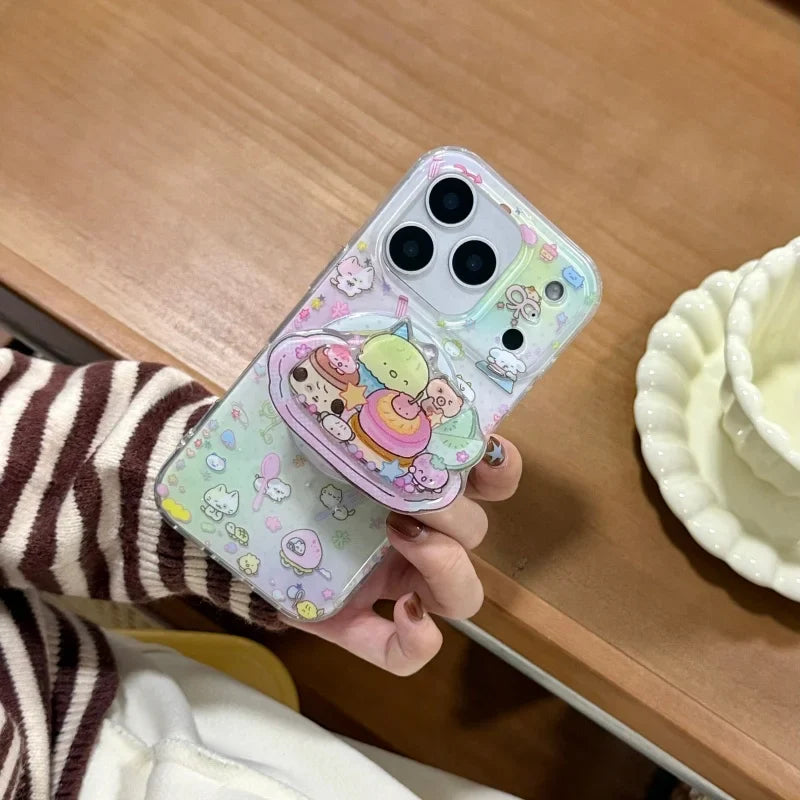 Korea Cartoon Animal Wireless Charge Case For iPhone