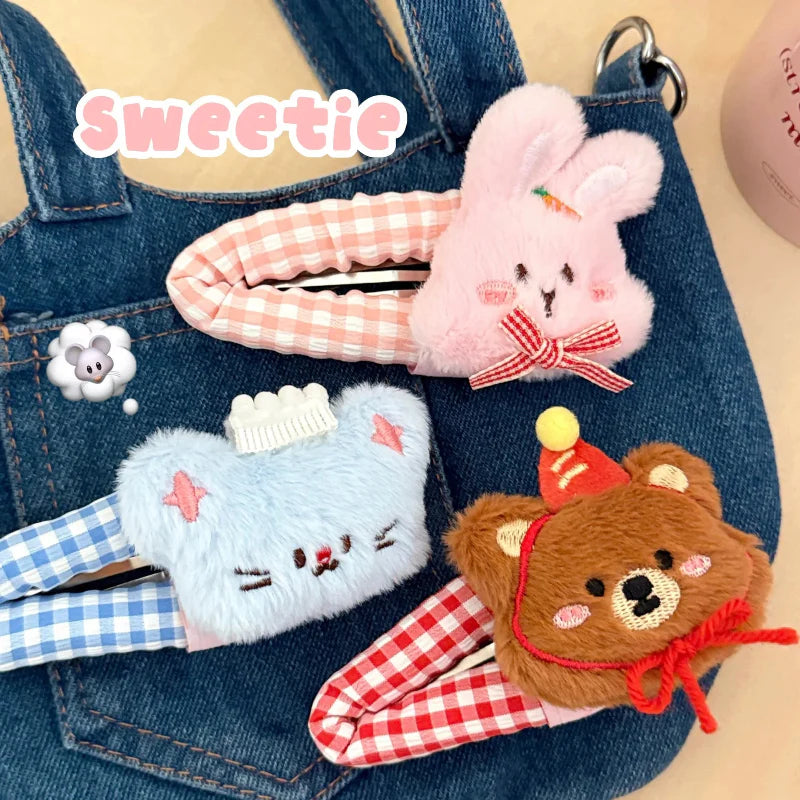 Cute Plushie Animal Hair Clips