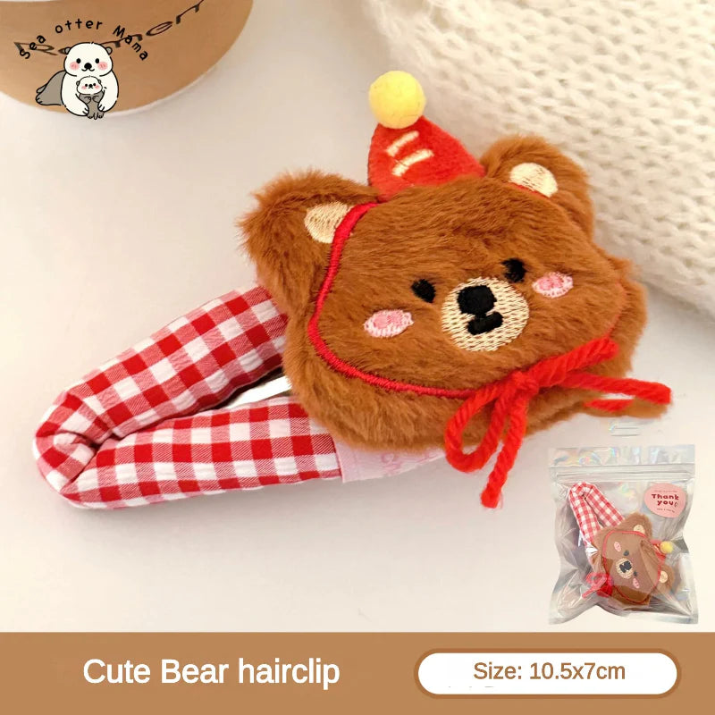 Cute Plushie Animal Hair Clips