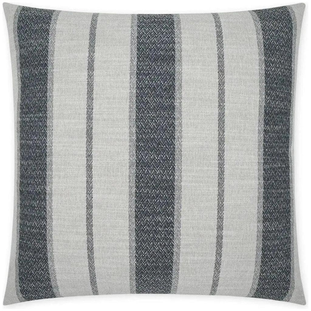 Sconset Stormy Grey Throw Pillow With Insert
