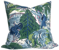 Pagoda Pillow Cover in Blue, Thibaut Pillows