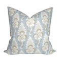 Cornwall Floral Pillow Cover in Sky Blue, Thibaut Pillows