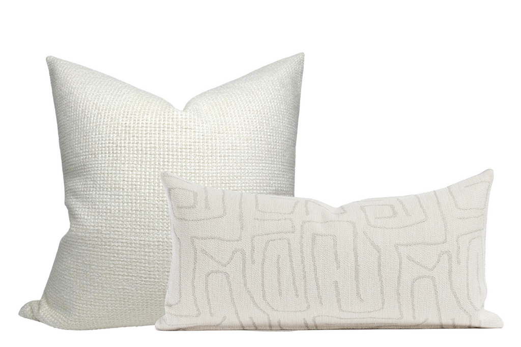 Abstract Pillow Cover in Natural