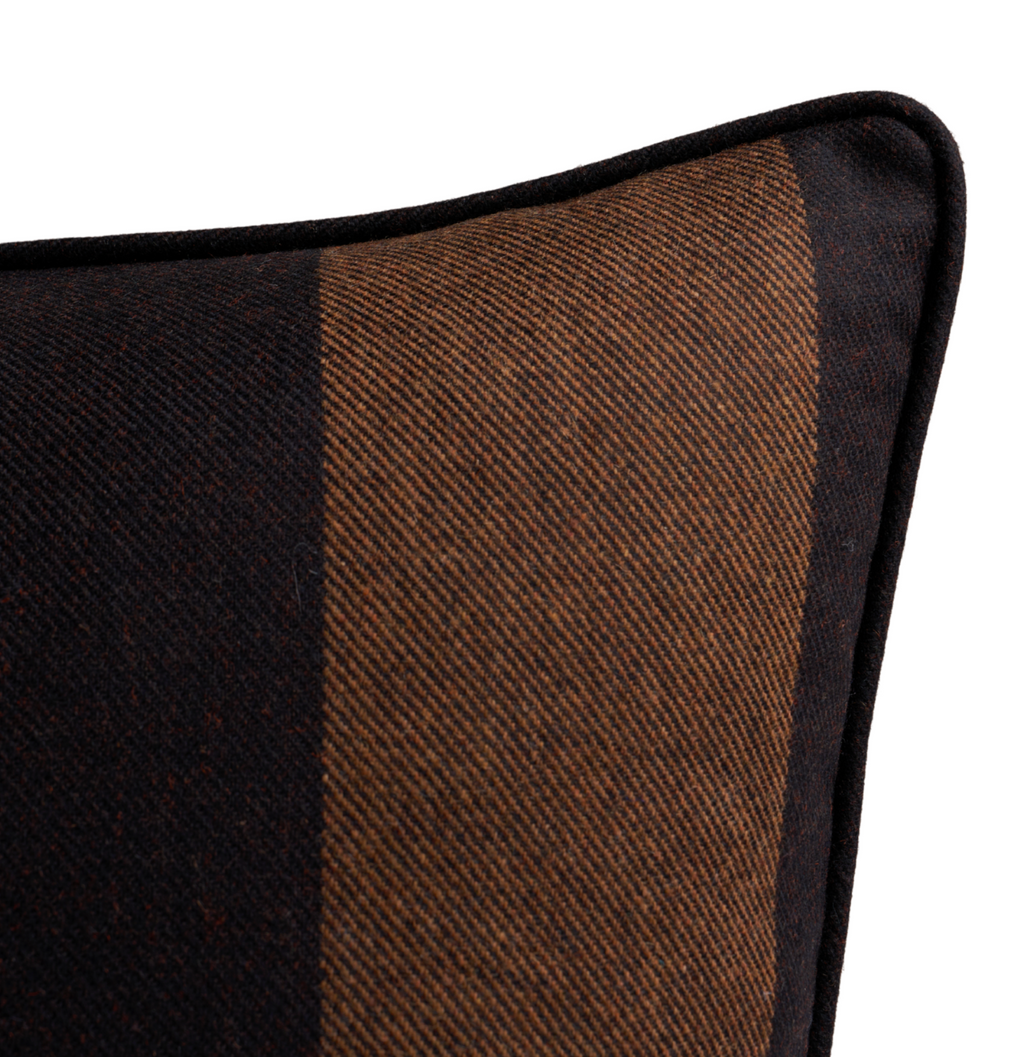 Hemlock Woven Pillow Cover in Java Brown, Schumacher Textiles