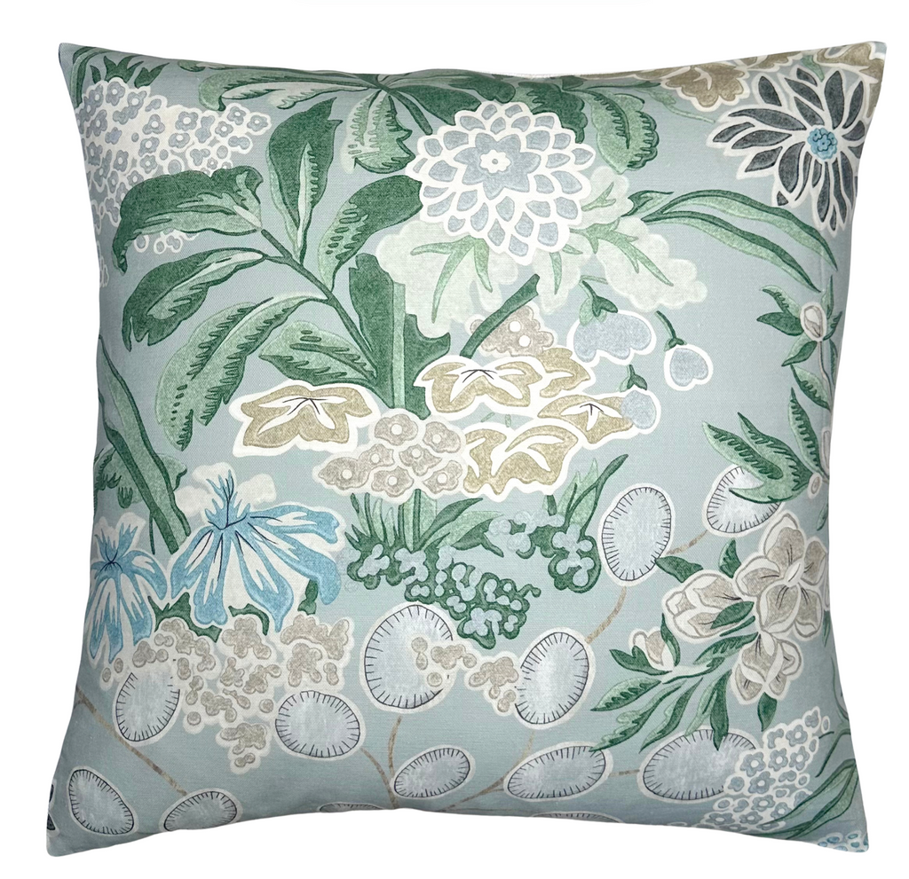 Meadow Floral Pillow Cover in Sage, Thibaut Pillows