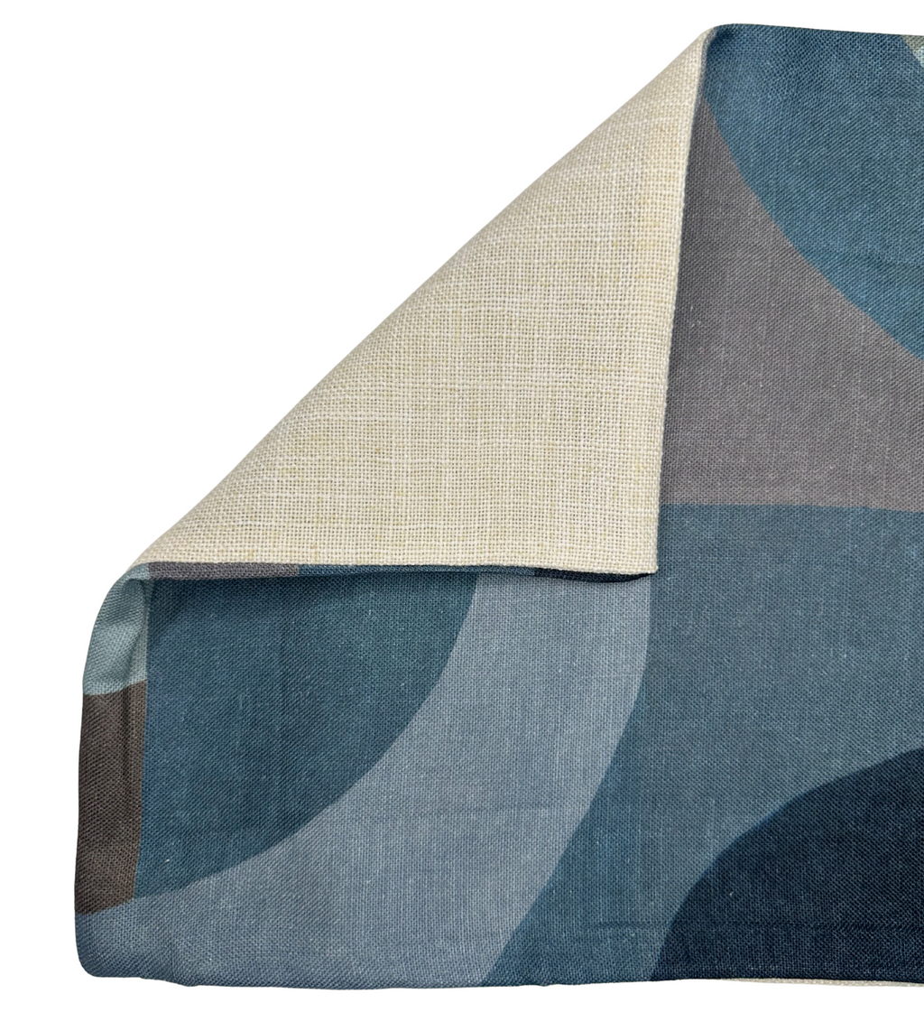 Colonnade Pillow Cover in Blue, Kelly Wearstler Textiles