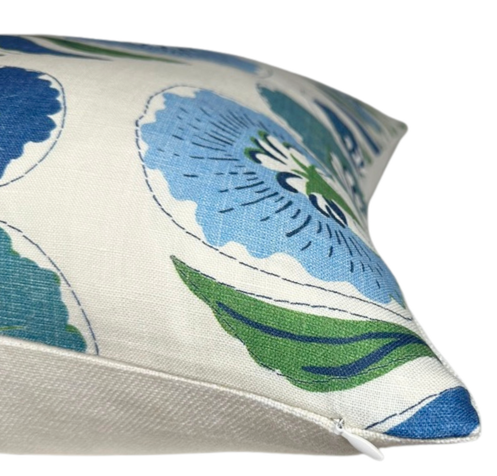Tybee Tree Pillow Cover in Blue + Green, Thibaut Pillows