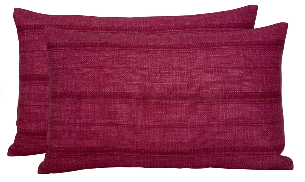 Malabar Pillow Cover in Hibiscus, Peter Dunham Textiles