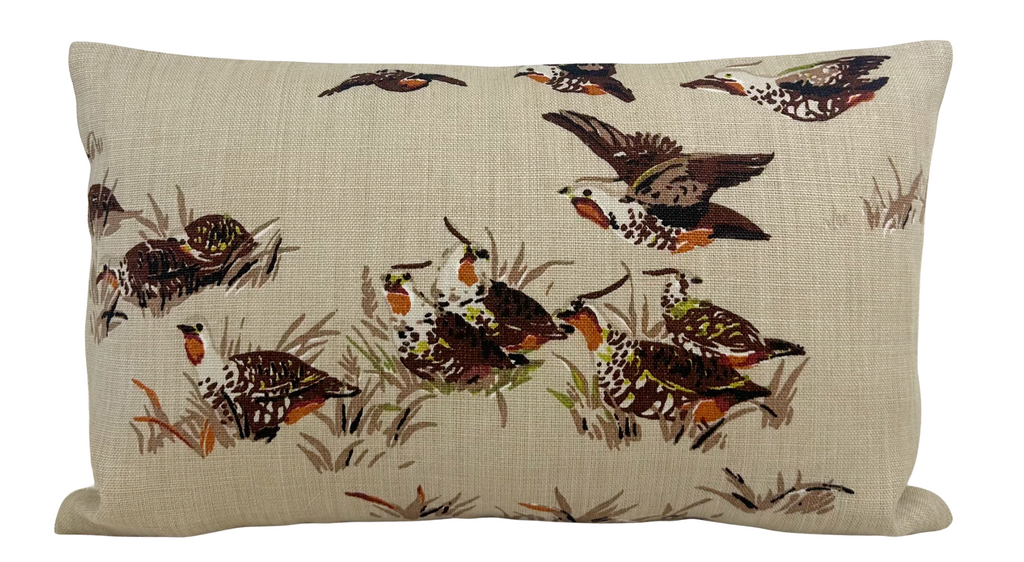 Pointers Covey Pillow Cover in Tan Brown, Schumacher Textiles
