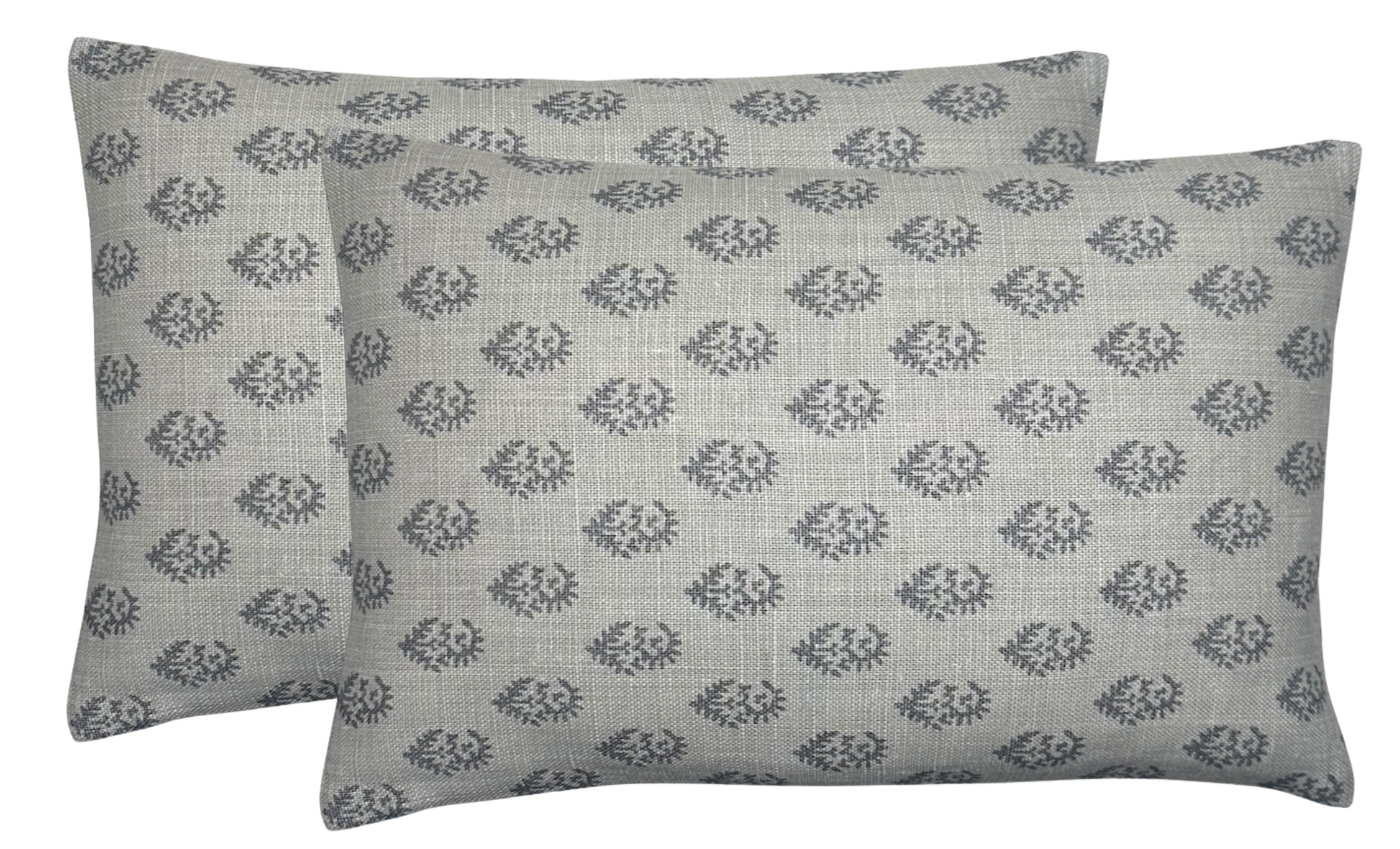 Rajmata Pillow Cover in Grey, Peter Dunham Textiles