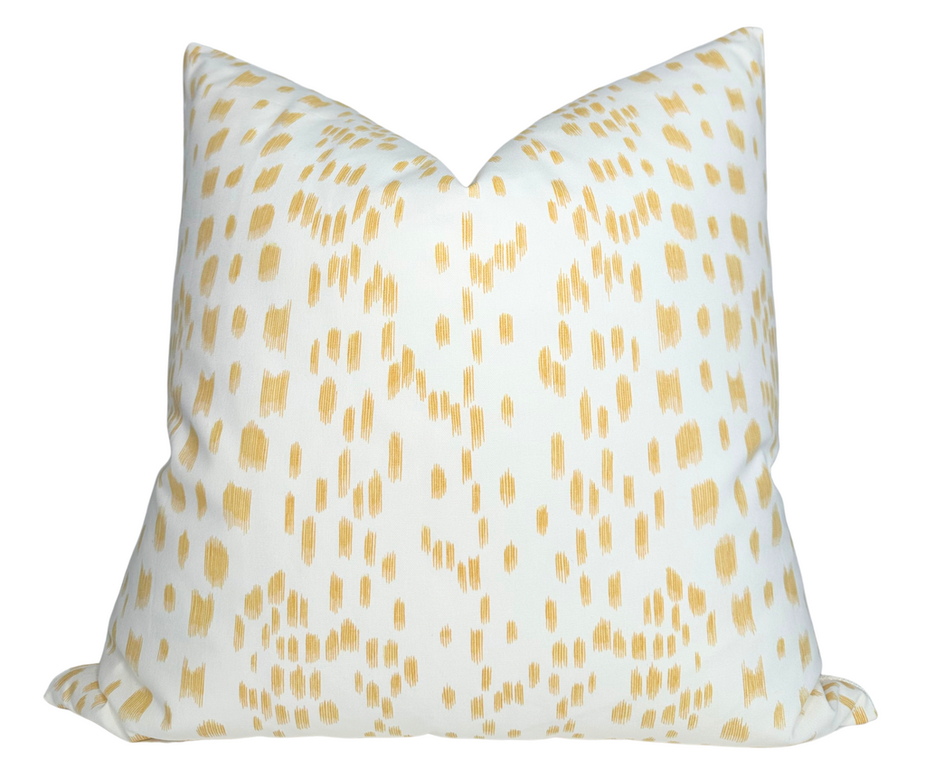 Les Touches Pillow Cover in Canary Yellow