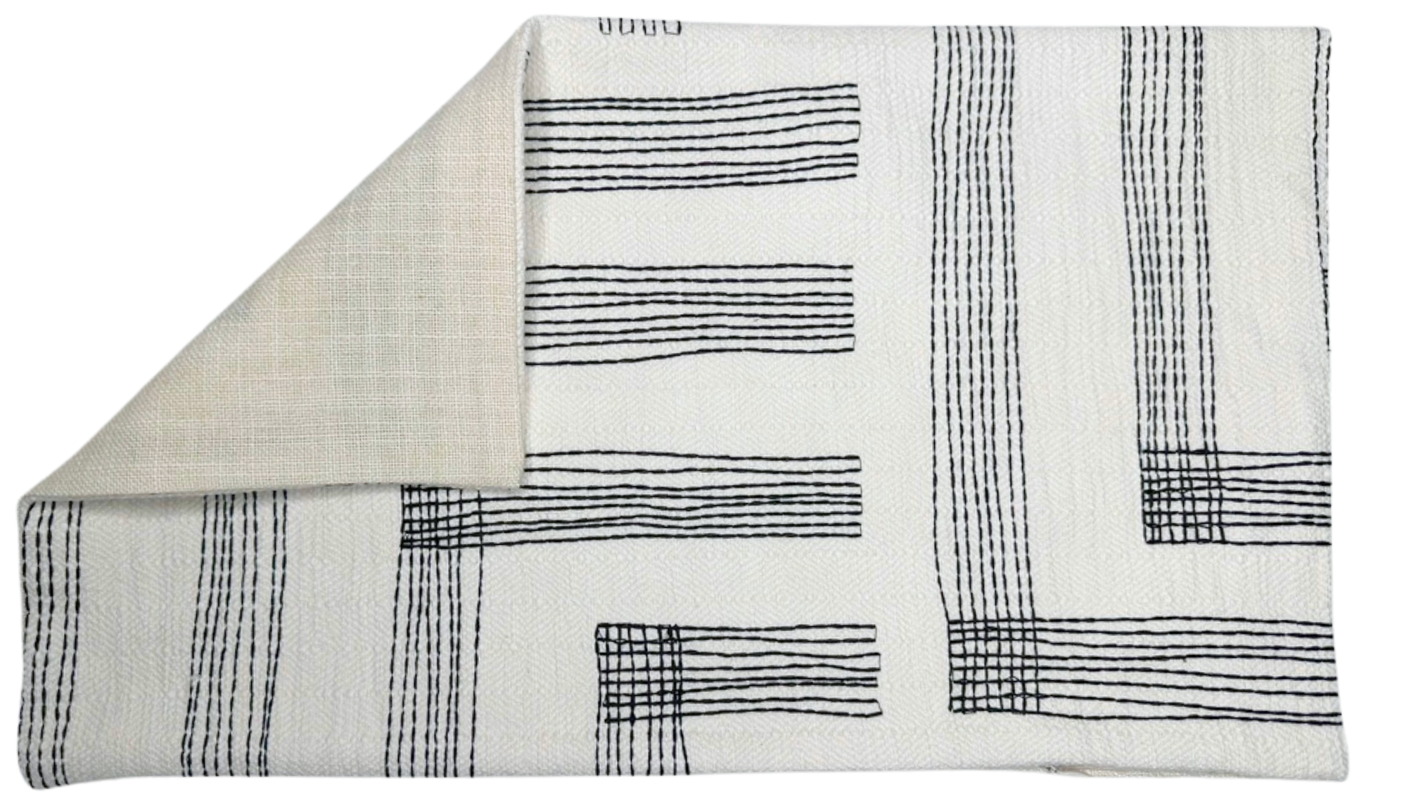 Pastiche Pillow Cover in Chalk Jet, Kelly Wearstler Textiles