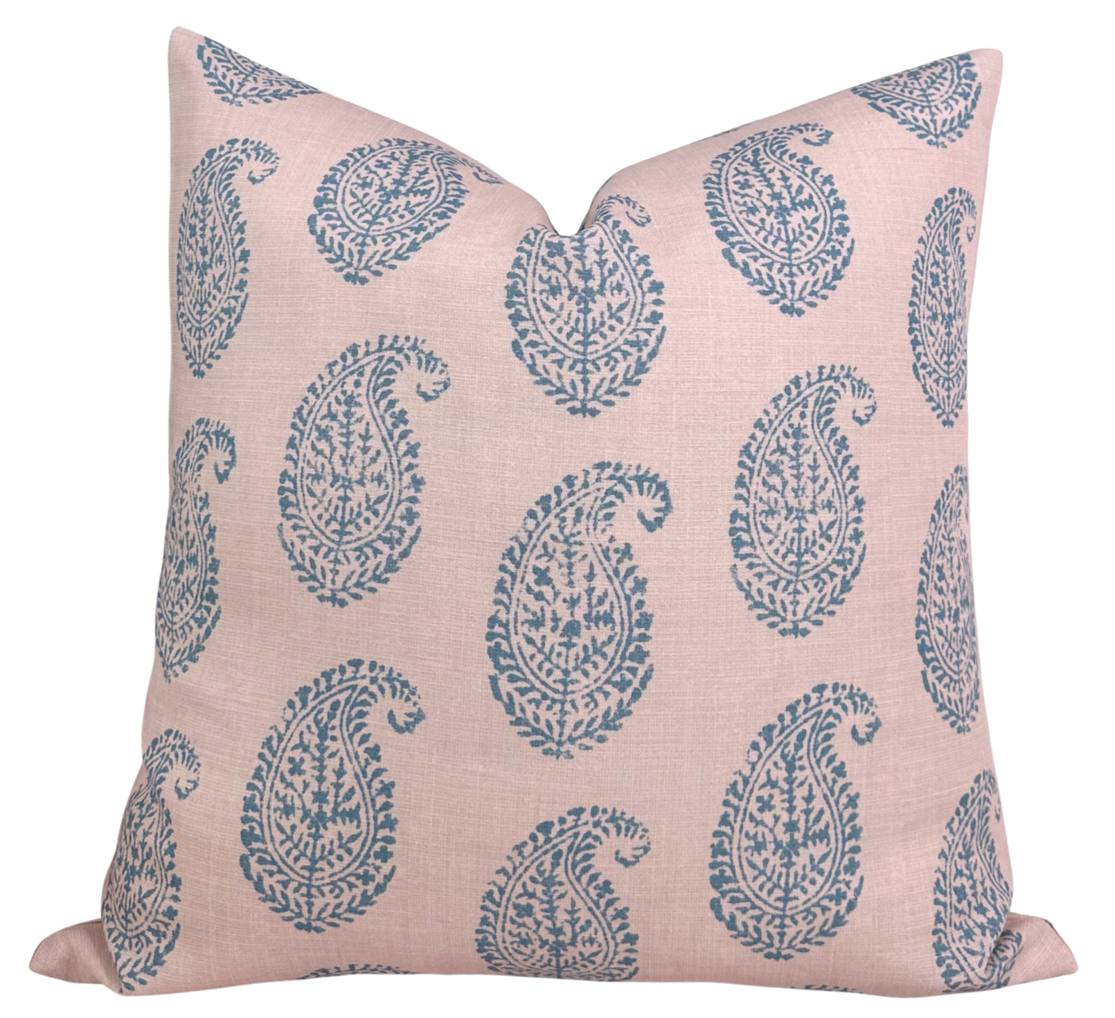 Peter Dunham Kashmir Paisley Pillow Cover in Pink + Blue