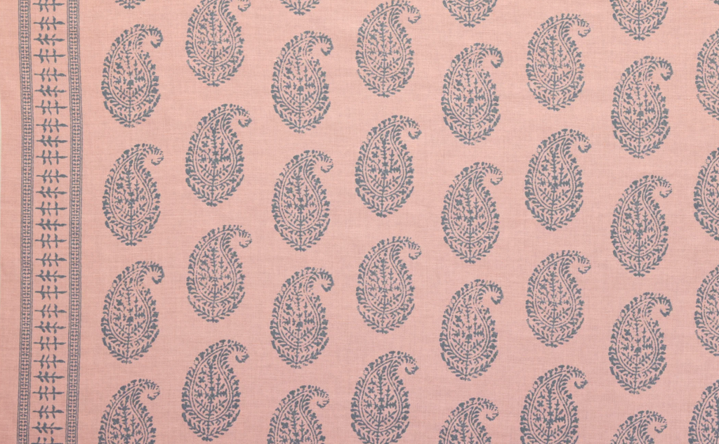 Peter Dunham Kashmir Paisley Pillow Cover in Pink + Blue
