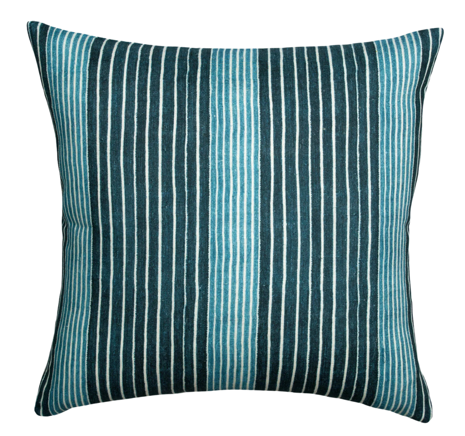 Mediterranean Stripe Pillow Cover in Indigo, McLaurin + Piercy Textiles