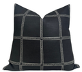 Postage Pillow Cover in Black, Designer Pillows