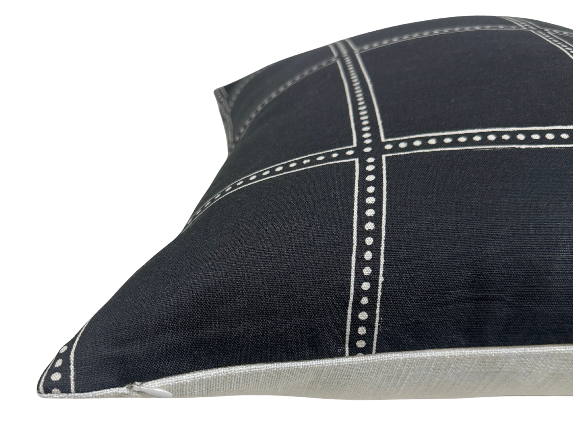 Postage Pillow Cover in Black, Designer Pillows