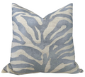 Serengeti Pillow Cover in Aqua Blue, Thibaut Pillows