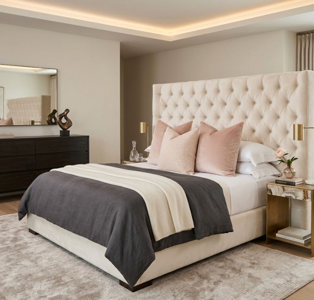 Spotted Pillow Cover in Blush Pink