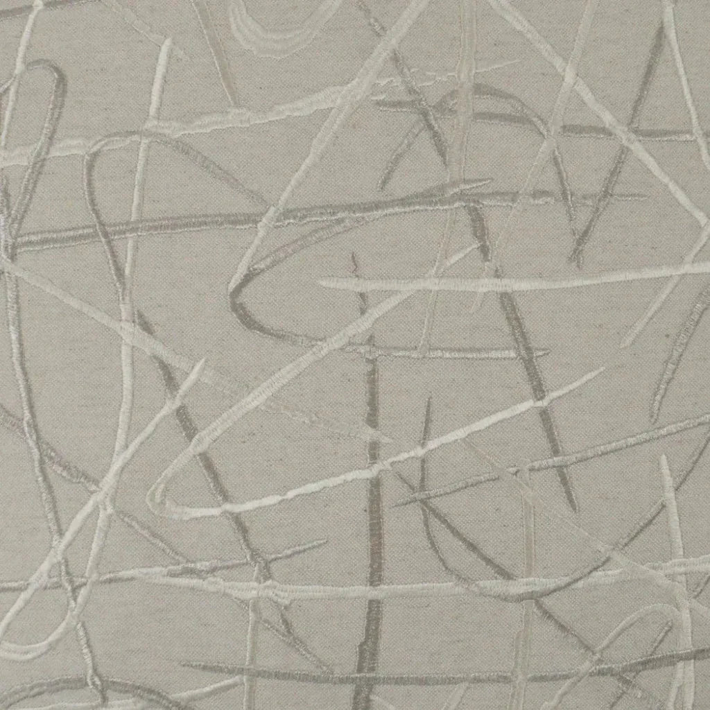Scribble Silver Throw Pillow With Insert