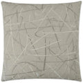 Scribble Silver Throw Pillow With Insert