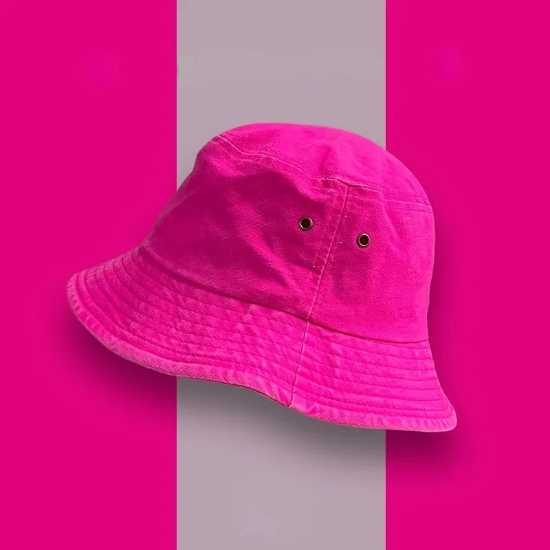 Fluorescent Bucket Summer Hat