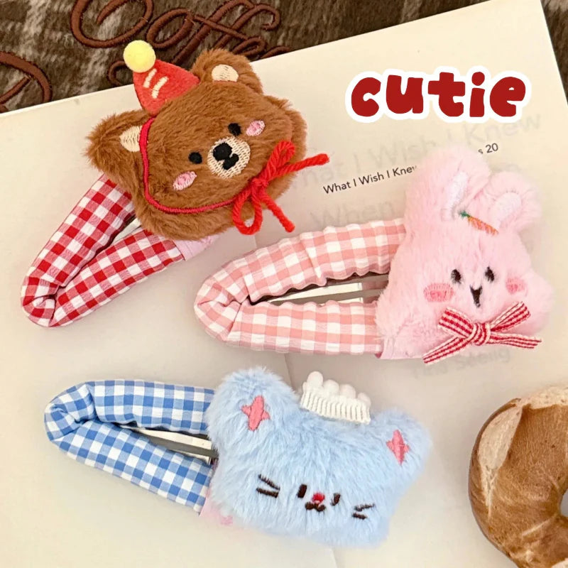 Cute Plushie Animal Hair Clips