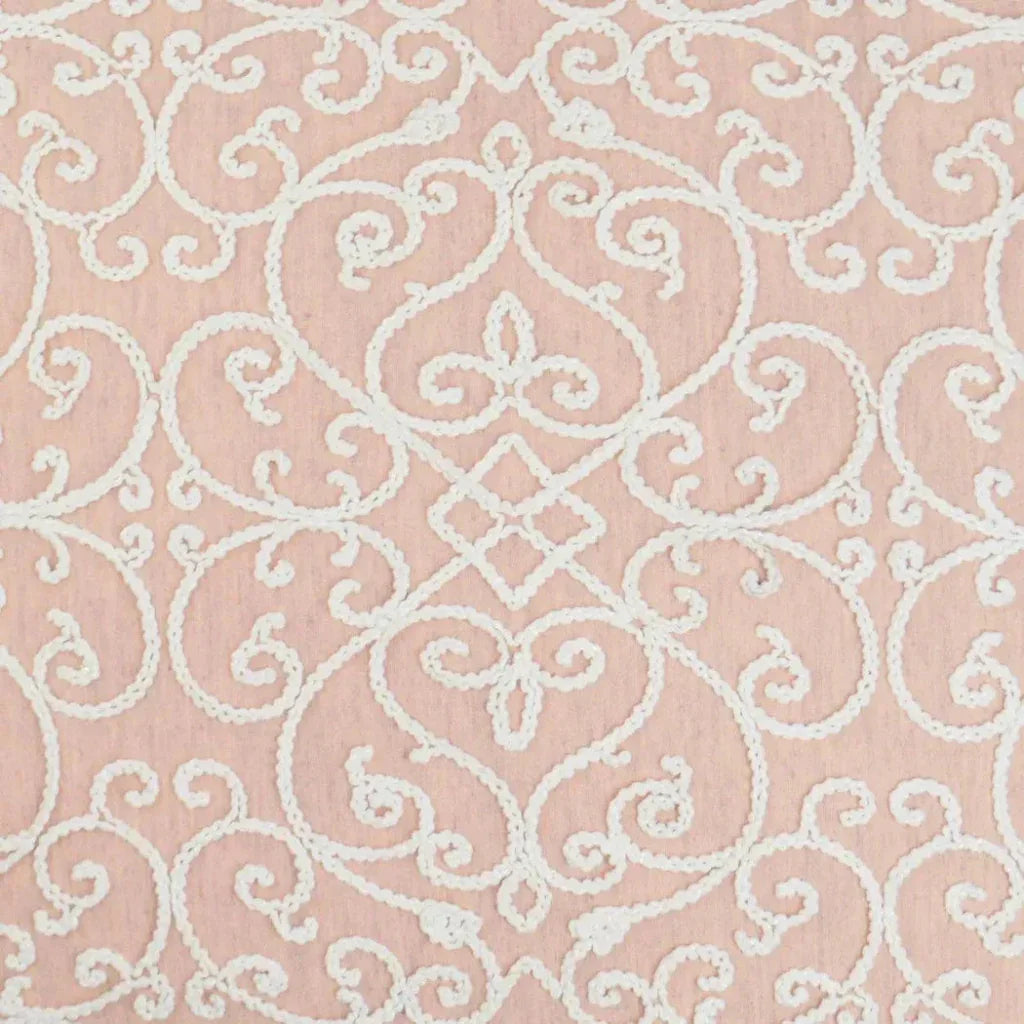 Serafim Rose Pink Throw Pillow With Insert