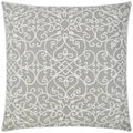 Serafim Stone Grey Throw Pillow With Insert