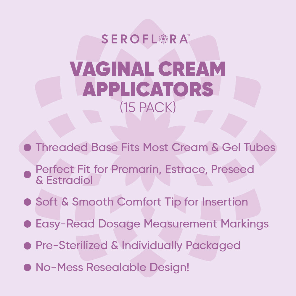 Disposable Vaginal Cream Applicators  for Premarin, Estace & many others (15ct)