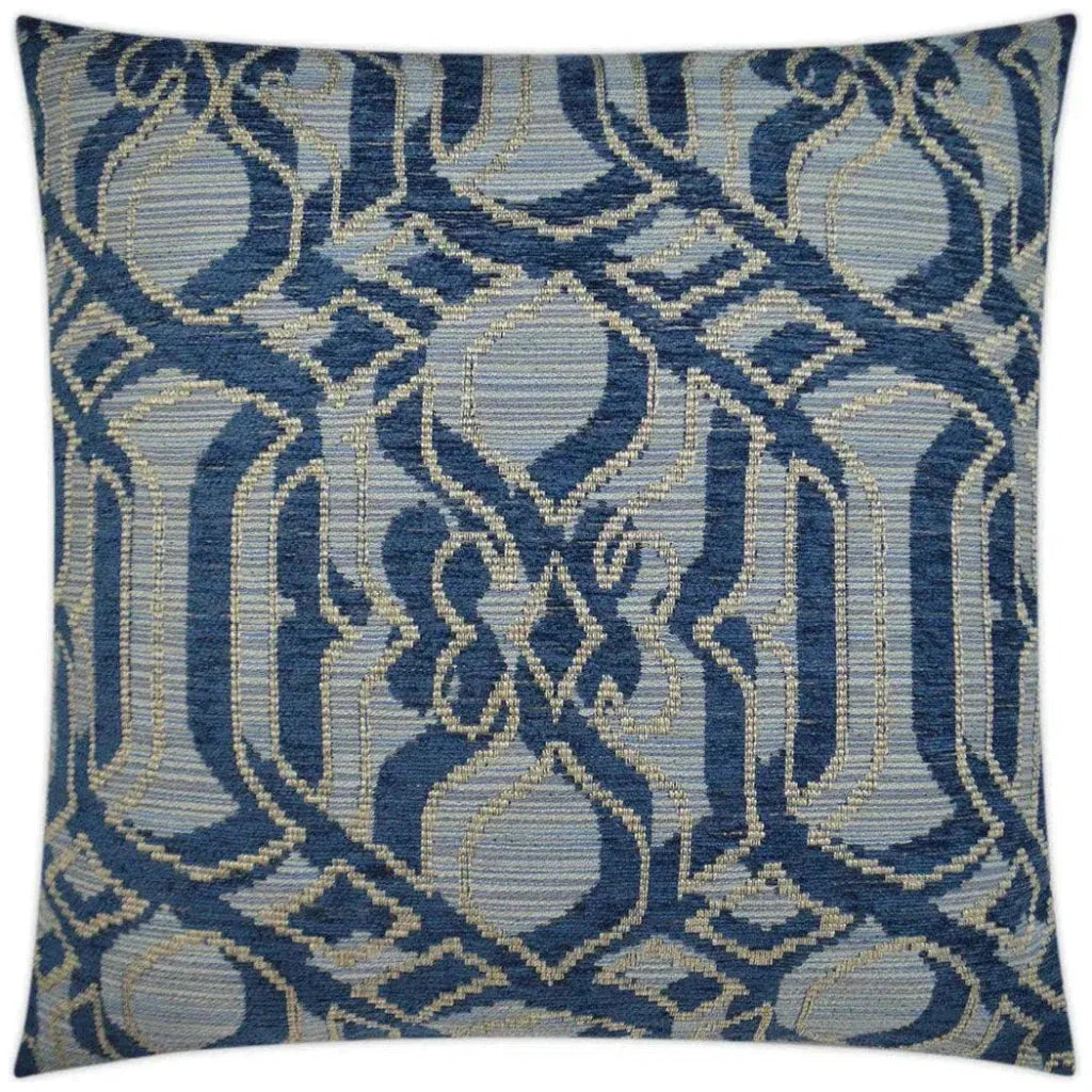 Sesto Indigo Blue Throw Pillow With Insert