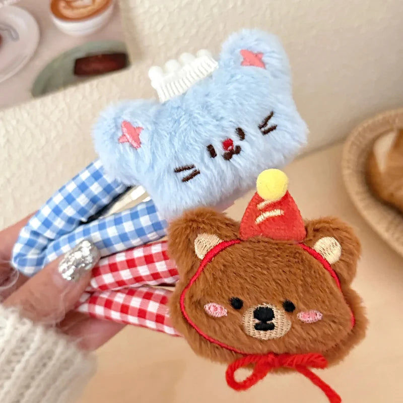 Cute Plushie Animal Hair Clips