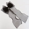 Sheer Silky Statement Hair Bow Clip