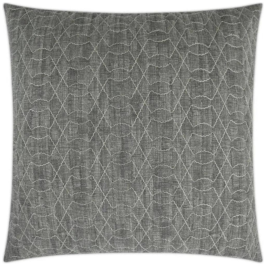 Shipka Chrome Grey Throw Pillow With Insert
