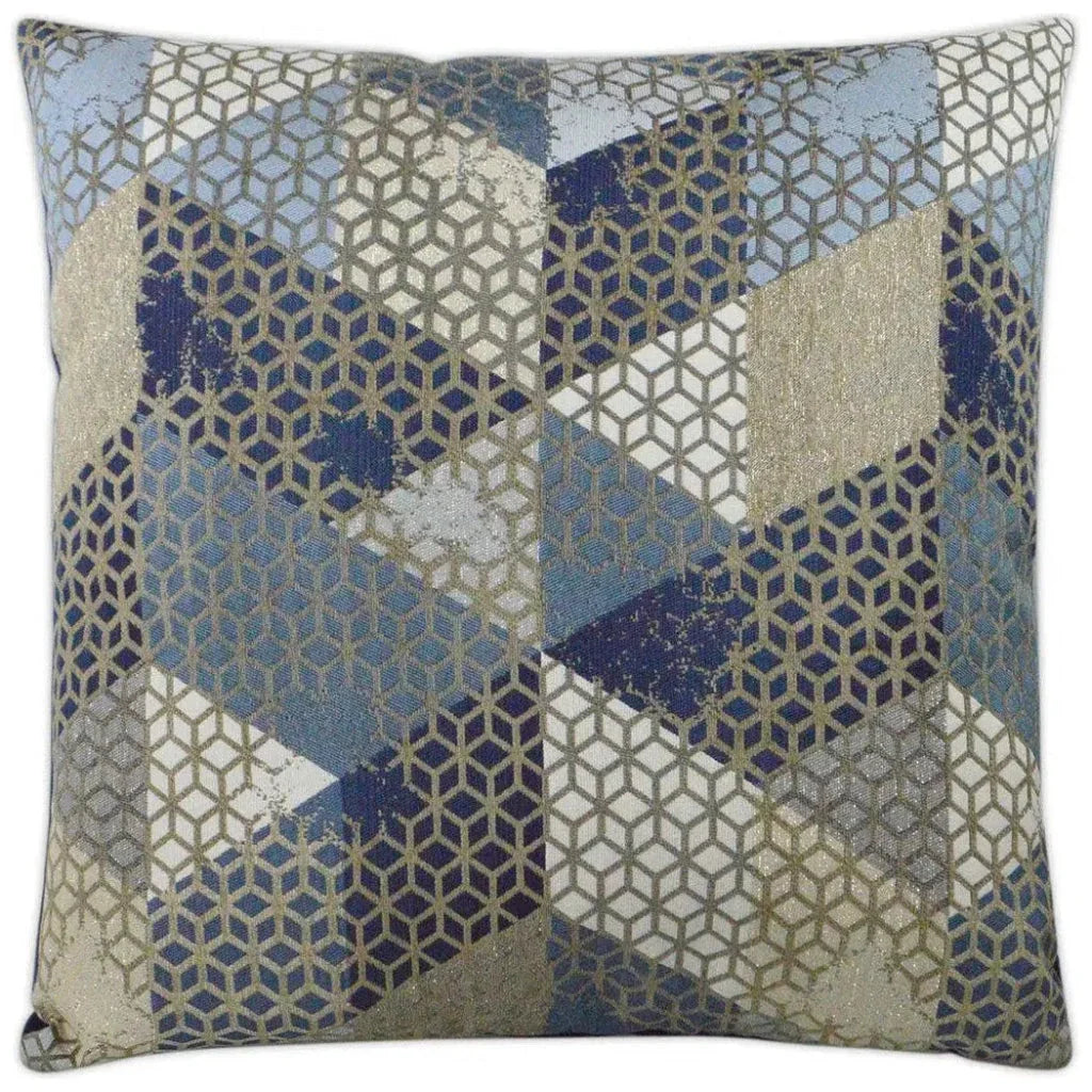 Silicon Blue Throw Pillow With Insert