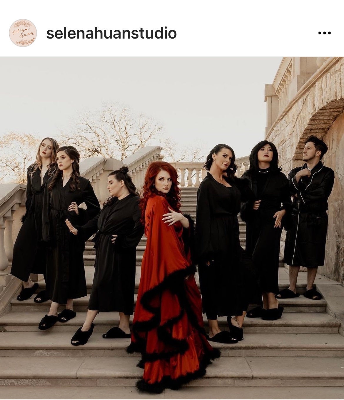 Silky Satin Feather Fringe Hem Long Robe (Victorian Style) - next day shipping selective colors