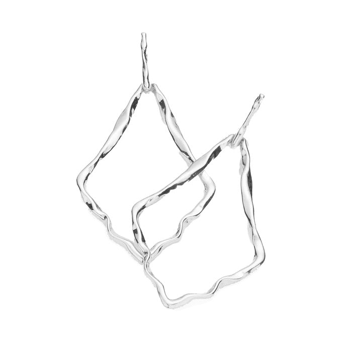 Petal Open Metal Detailed Earrings