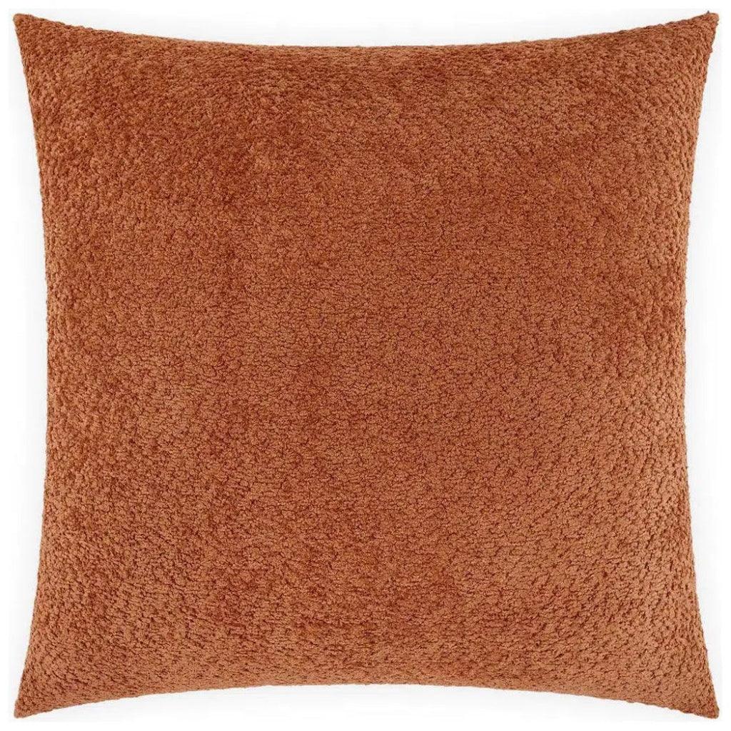 Snuggle Rust Brown Throw Pillow With Insert
