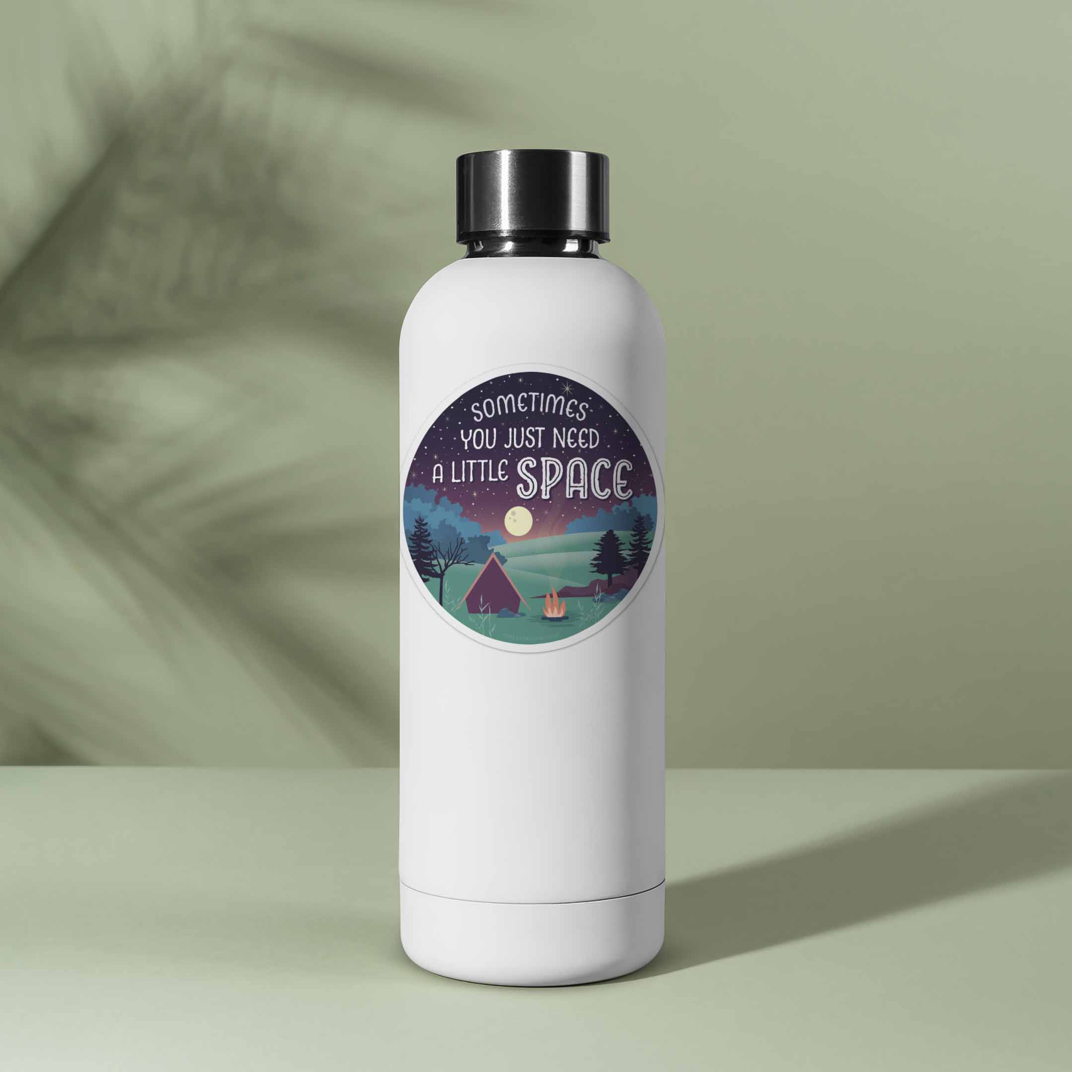 Just Need A Little Space Camping Sticker - Beach