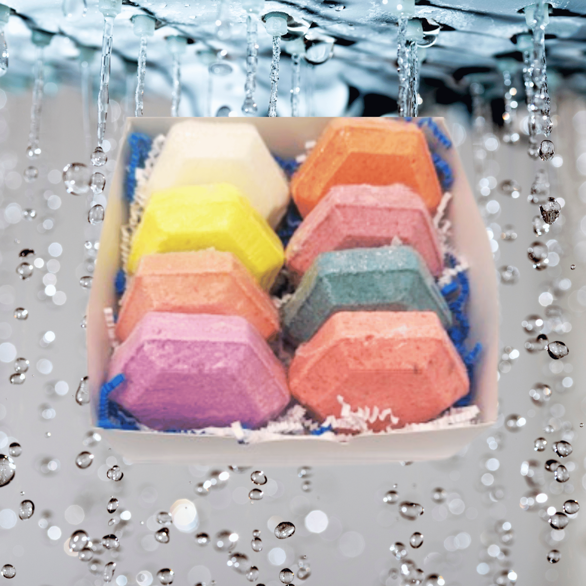 Aromatherapy Shower Steamers Gift Box in Assorted Scents - Qty 8
