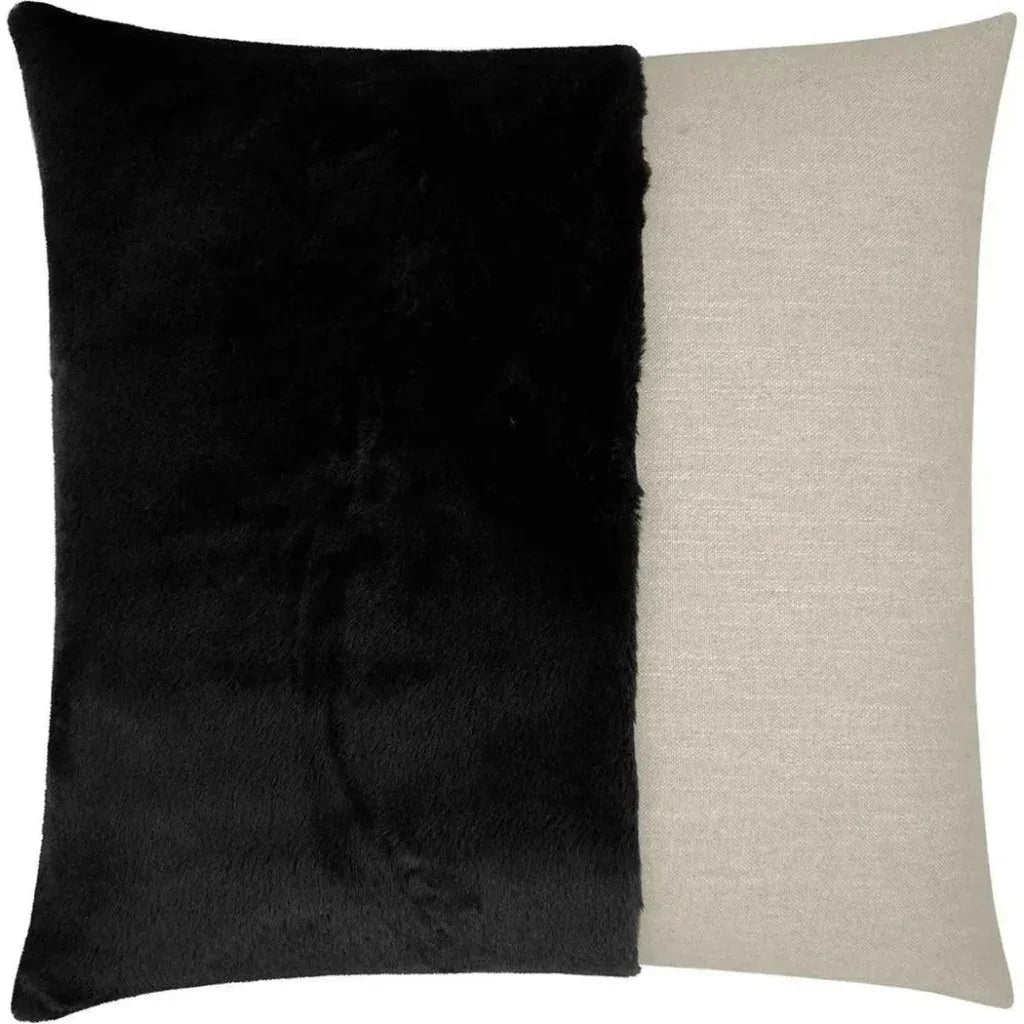 St. Moritz Black Throw Pillow With Insert