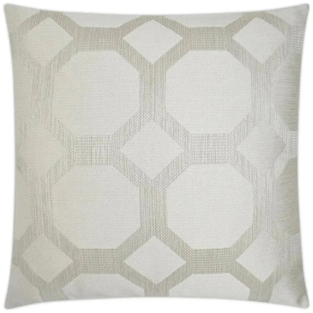Statler Pearl White Throw Pillow With Insert