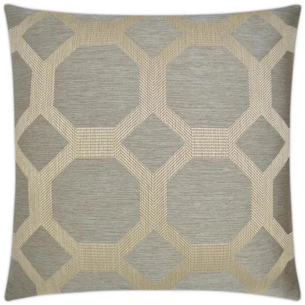 Statler Taupe Brown Throw Pillow With Insert