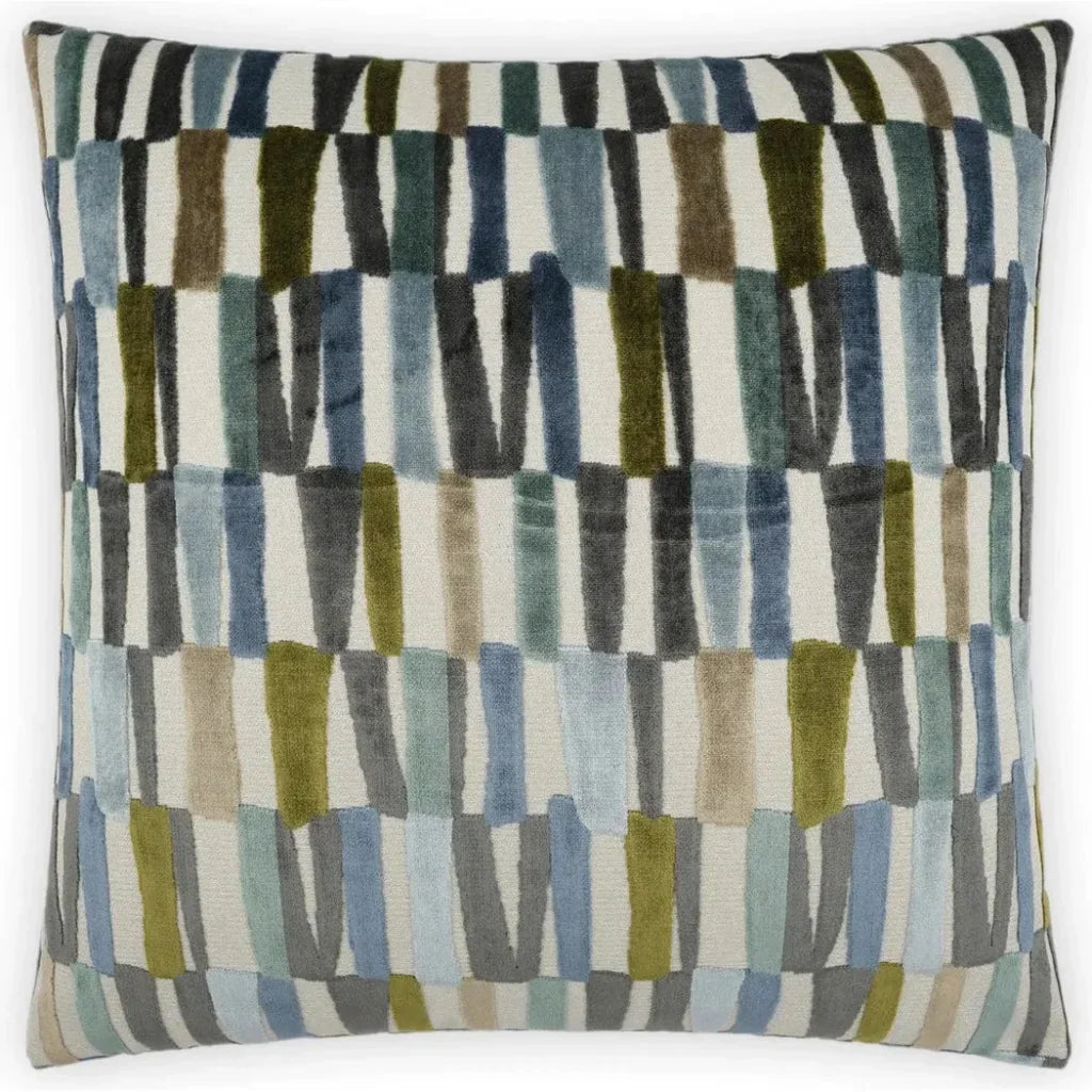 Strata Indigo Blue Throw Pillow With Insert