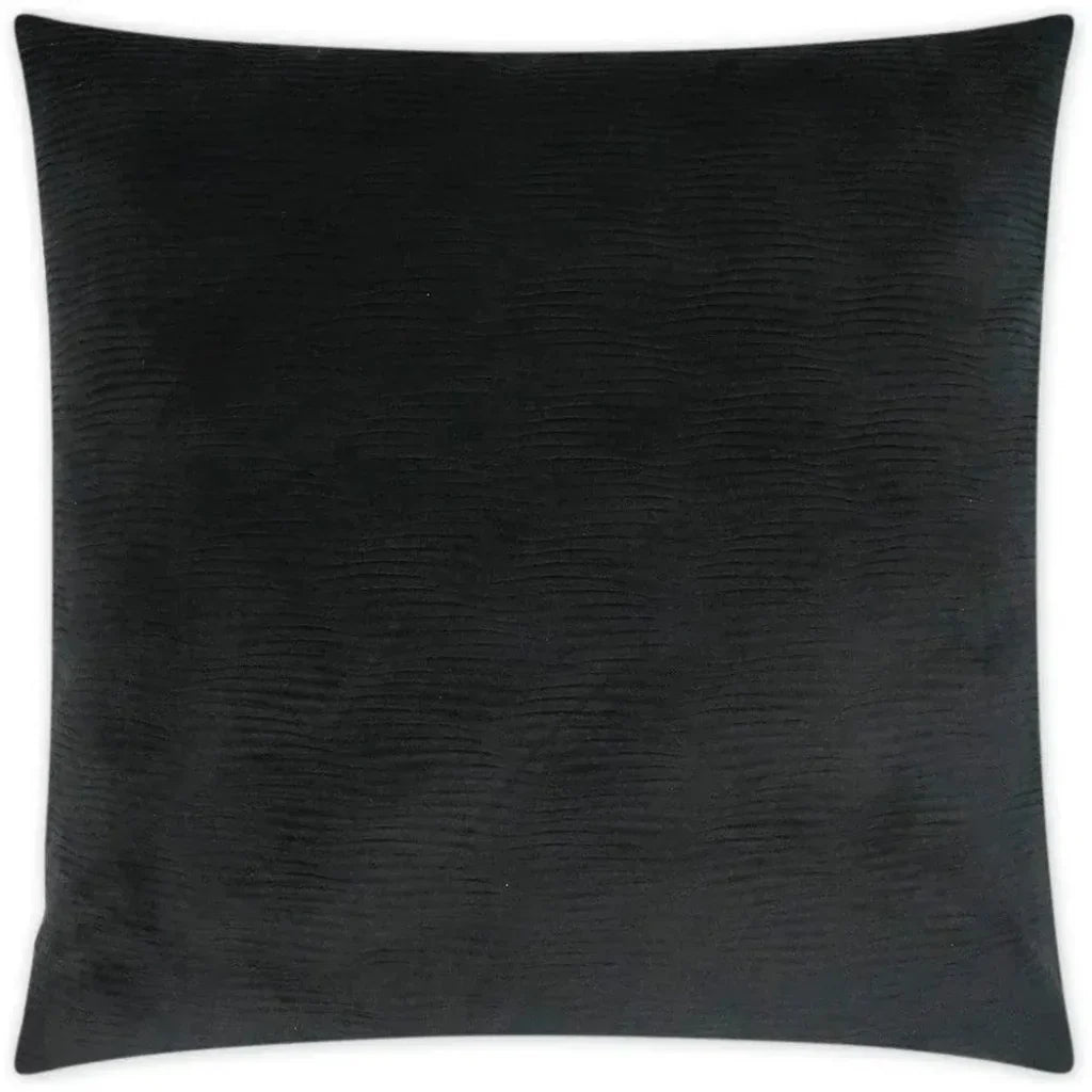 Stream Black Throw Pillow With Insert
