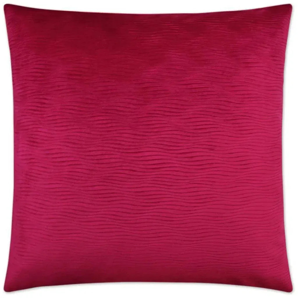 Stream Fuchsia Red Throw Pillow With Insert