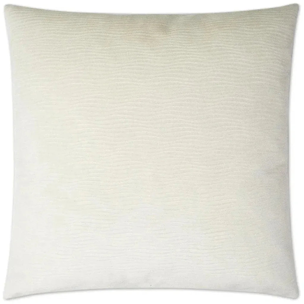 Stream Ivory Throw Pillow With Insert