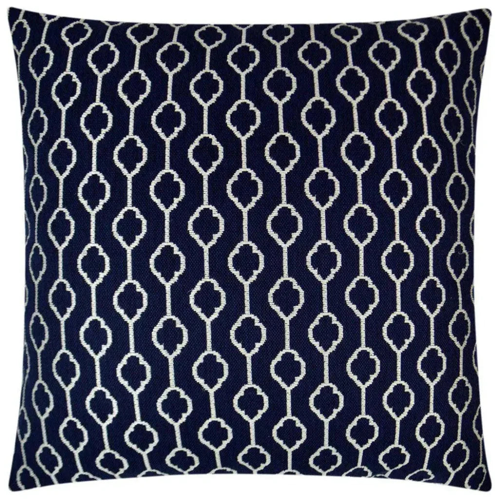 Striker Navy Blue Throw Pillow With Insert